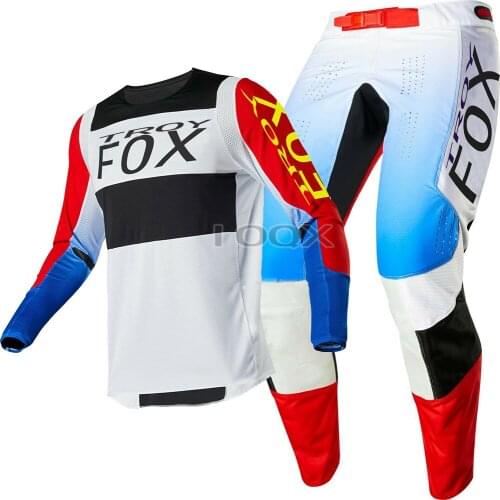 2020 Troy Fox 360 Linc Jersey Pants Motocross ATV Downhill Bike Riding Mens Racing Gear Set Motorcycle Suit Mens Kits