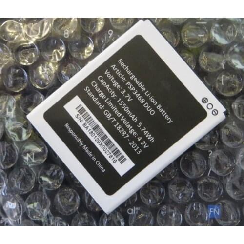 AZK 2Pcs/Lot New 1550mAh 3.7V Replacement PSP3468 DUO Battery for Prestigio Wise OK3 Wize N3 PSP3468DUO PSP 3468 Phone battery