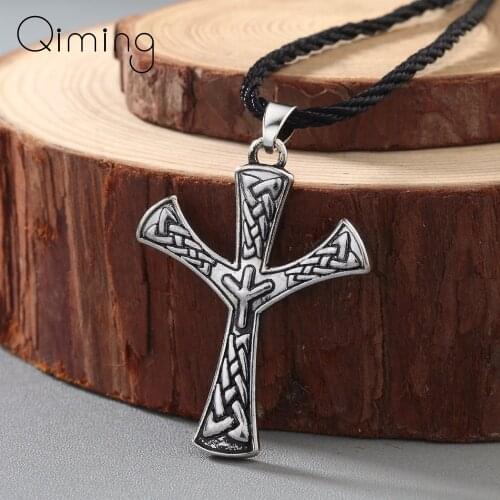 Algiz Rune Pendant Necklace Women Elhaz Amulet Nordic Viking Scandinavia Norse Pagan Protection Talisman Celtic Jewelry Men