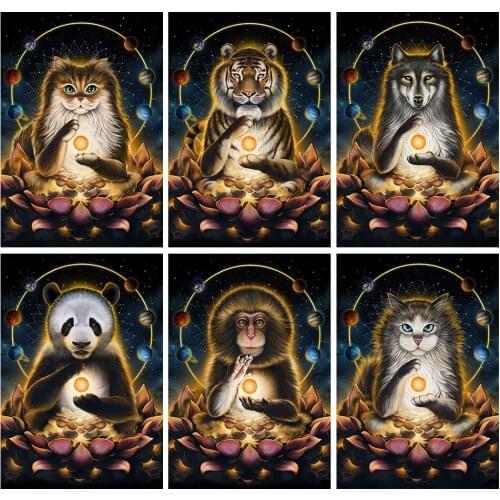 Diamond Painting Animal Soulkeeper 5D DIY Full Diamond Embroidery Dog Cat Tiger Mosaic Picture Wall Decor Art Cross Stitch Kits
