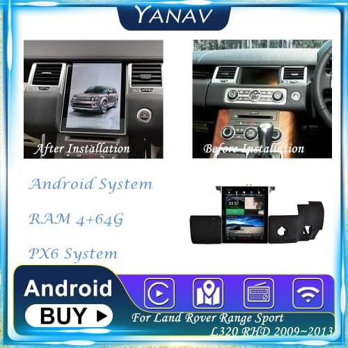 Android Car Radio GPS Navigation For Land Rover Range Sport L320 RHD 2009~2013 Auto Video Multimedia MP4 Player built in Carplay