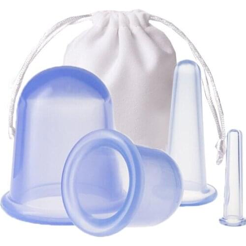 Green food grade silicone cupping vacuum cupping Home health care massage suit rubber cupping