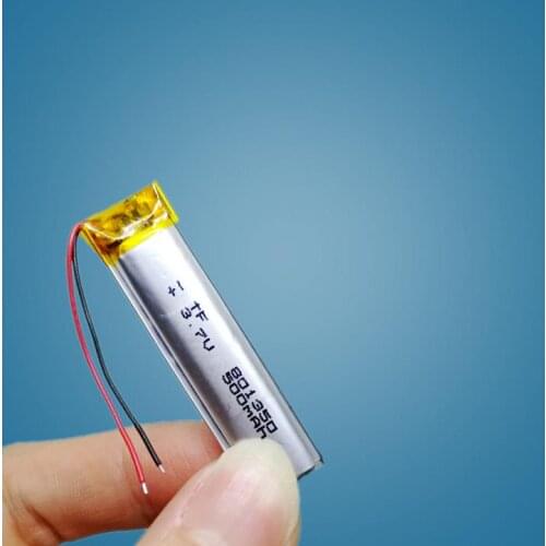 Bluetooth headset 3.7V polymer lithium rechargeable battery 801350 large capacity laser pen general mountain bike taillight