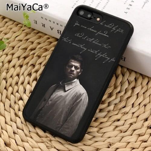 MaiYaCa Supernatural Dean Sam Castiel Phone Case for iPhones 5 SE 6 6s 7 8 Plus X XR XS 11 12 Pro max samsung galaxy S8 S9 S10