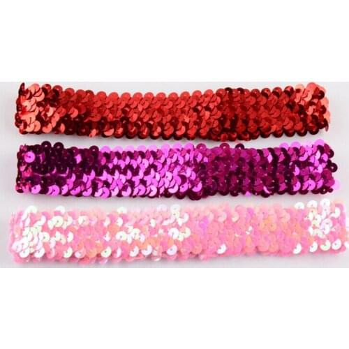 Kid Elastic Headband Sequin Headbands Glitter Hair Band Kids Hair Accessory