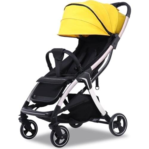 Baby Stroller Lightweight Folding Umbrella Car Sitting Lying Portable Children BB Travel Trolley Shock Absorber Stroller