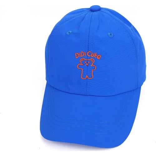 Doitbest Quick-drying Child Baseball Cap spring Hip Hop Embroidered bear summer kids Hats Boys Girl Caps snapback hat gorras