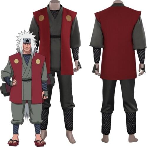 Anime Jiraiya Cosplay Costume Outfits Halloween Carnival Suit