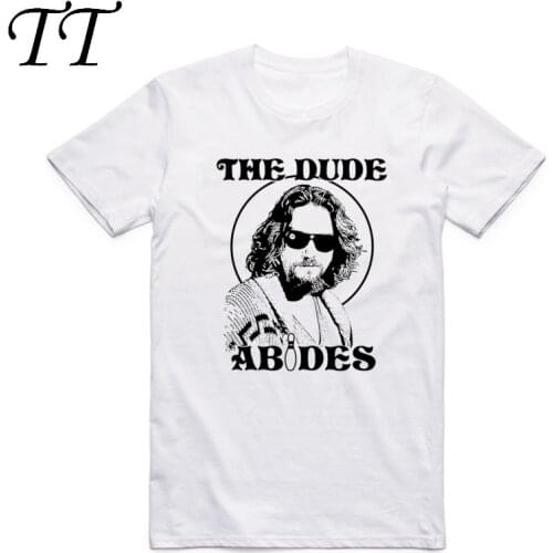 Asian Size Men And Women Printing The Big lebowski T-shirt O-Neck Short Sleeves Jeff Bridges Coen Brothers T-shirt HCP4142
