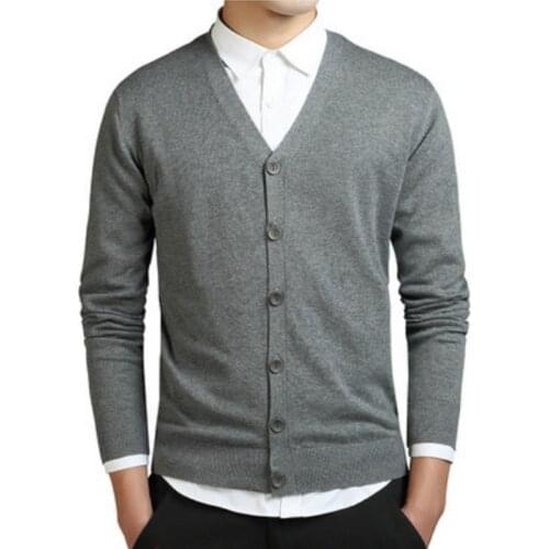 2021 New Fashion Mens Sweater Cashmere Woolen Cardigan Men V-neck Knitted Long Sleeve Sweater business Casual Sweater coats 3XL