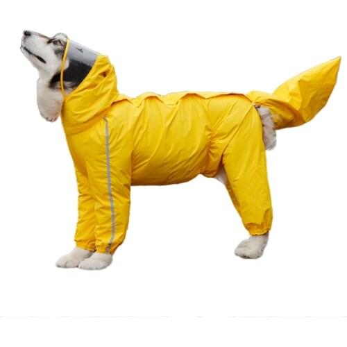 Large Dog Clothes Raincoat Four Seasons Boys and Girls Golden Retriever Waterproof Full Surround Raincoat Pet Clothing Wholesale