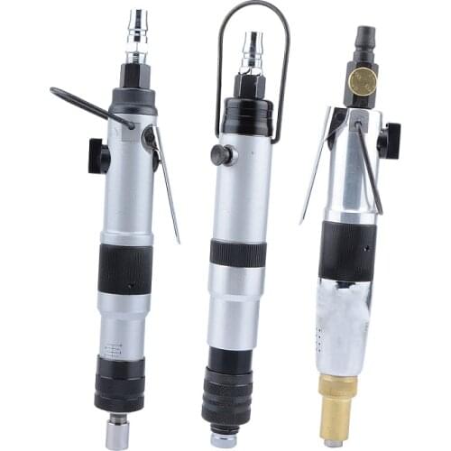 Pneumatic 1/4" Straight Angle Air Screwdriver Pre-setting Torque Control Push Start Auto Shut-off Adjustable Clutch 4-20kgf