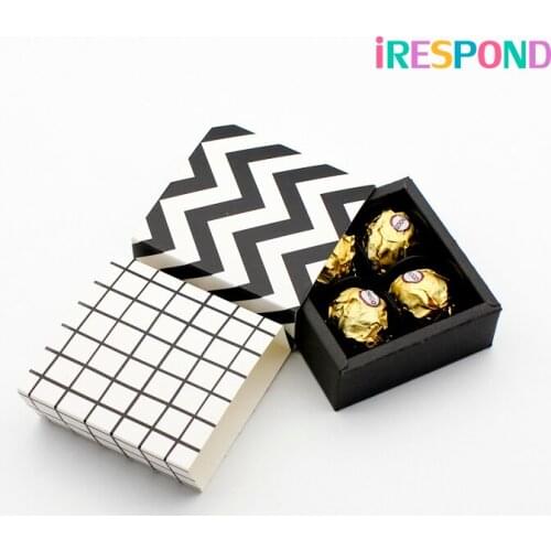 60PCS Small Chocolate Gift Box With Inserts Birthday Cardboard Drawer Box Packaging Wedding Party Favor Paper Candy Bronzing