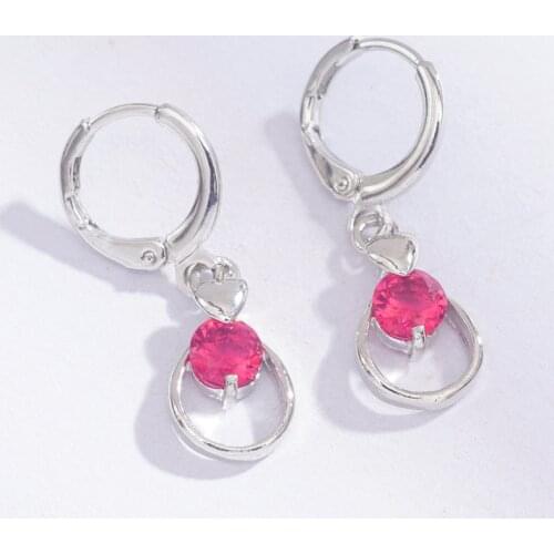 Hollow Hoop Earrings Girl White Gold Color AAA CZ Circle Earring for Women Christmas Gift Earings