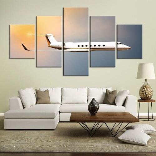 Posters And Prints Canvas Painting Modern Wall Art 5 Piece rocket Aircraft Picture Canvas Print Home Decor