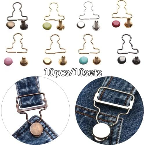 10SETS Gourd Style Mini Belt Buttons For 1/6 Dolls DIY Metal Buckle Doll Clothes Trousers Bags Sewing Accessories