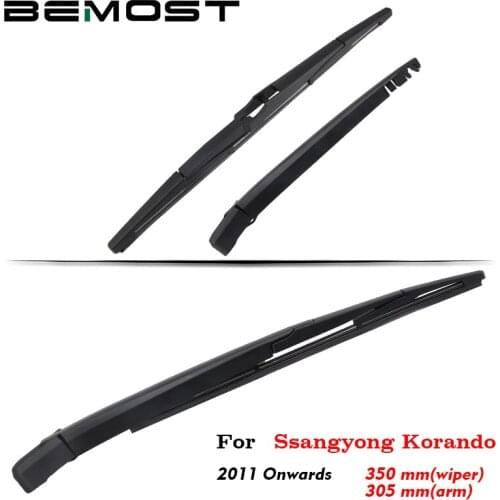 BEMOST Auto Car Rear Windscreen Wiper Arm Blade Natural Rubber For Ssangyong Korando 350mm 2011 Onwards Hatchback Accessories