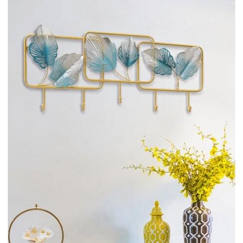 Modern Chinese Wall Decor Living Room Behind The Door Porch Wrought Iron Hooks for Hanging Nordic Style Contracted Wall Hook