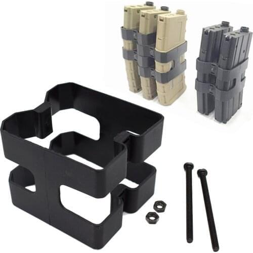 Tactical M4 Magazine Coupler Parallel Connector Nylon Double Magazine Airsoft Cartridge Clip for M4 M4A1 Toy Gun Accessories