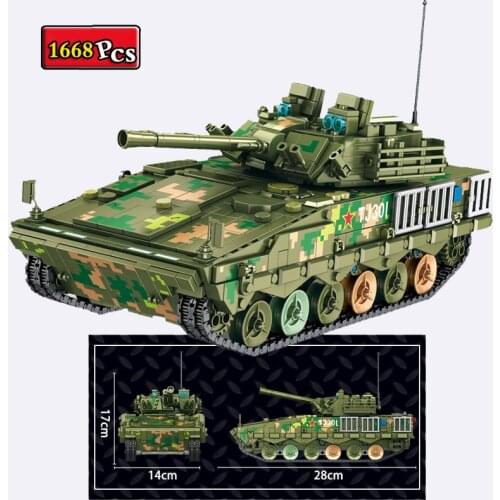 Military Series World War II 04A Infantry Fighting Vehicle Tank Soldier Figures Building Blocks Bricks Toys Christmas Gifts