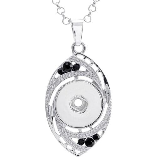 Water Drop Retro 152 Vintage Sweater Chain Ginger Snap Button Jewelry Pendant Necklace Charm jewelry For Women Fit 18mm Button