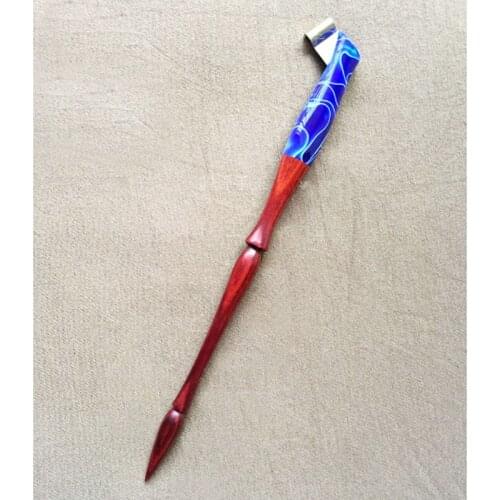 10pieces for a lot High Quality Handmade Rose Wood Blue Magic Oblique Calligraphy Nib Dip Pen Copperplate Script Dip Pen Holder