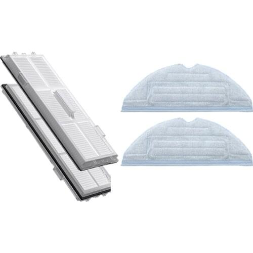 4Pack Hepa Filter Mopping Cloths for Xiaomi Roborock S7 T7S T7Plus T7Splus Robot Vacuum Cleaner Spare Parts