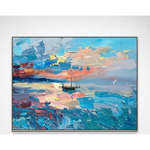 5D Diamond Painting Kits Seascape Sunrise Art Decoration Paintings Living Room Wall Full Drill Diamond Embroidery Mosaic Gift