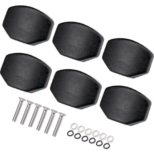 6 Pieces Guitar Tuning Peg Button Tuner Machine Heads Wooden Square