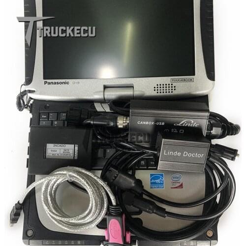 For Linde Canbox Doctor+Judit Incado Box JUDIT 4 Jungheinrich LINDE jungheinrich judit forklift truck diagnostic +cf19 laptop
