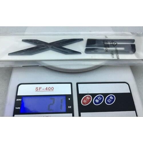 150*30mm Sticker 1x Letters Number Rear Trunk ABS Auto Badge Black Car