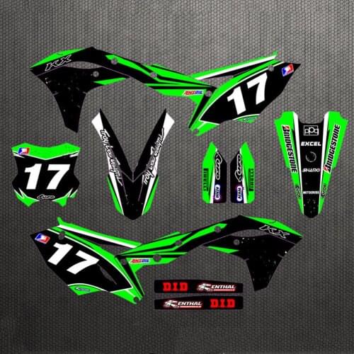 For Kawasaki KXF 450 2021-2019 KX450 Graphics Backgrounds DECALS STICKERS kits for Kawasaki KX450F KXF450 450 KXF 2021 2020 2019