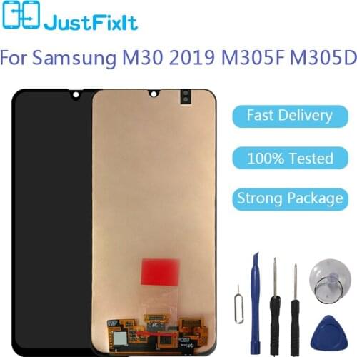 For Samsung Galaxy M30 2019 M305F LCD Touch Screen Digitizer Assembly Replacement Original 100% 6.4" Original