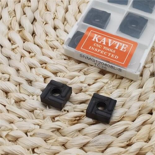 KAVTE SNMG120408-TM SNMG120408 R-S L-S Metal Turning Tools lathe Cutter Carbide Inserts Machining Steel Parts CNC Lathe Tools