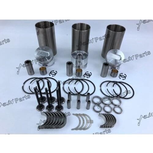 For Mitsubishi engine S3L S3L2 liner kit piston piston ring cylinder liner bearing valve guide seat