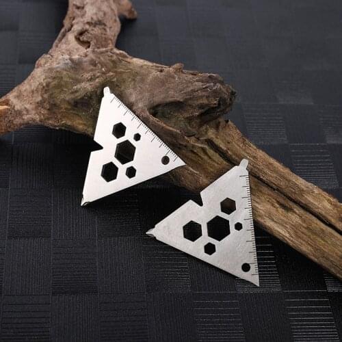 Outdoor EDC Multifunctional Triangle Tool Card Slotted Cross Wrench Unpacking