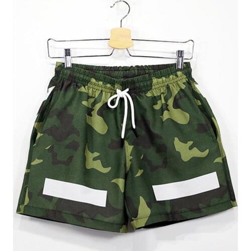 Camouflage Stripe Mens Swim Shorts