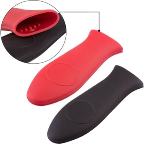 Non-Slip Silicone Handle Cover Pot Parts Insulation Pad Frying Pan Grip Set Pot Scraper Pot Cover Pot Handle Parts Set