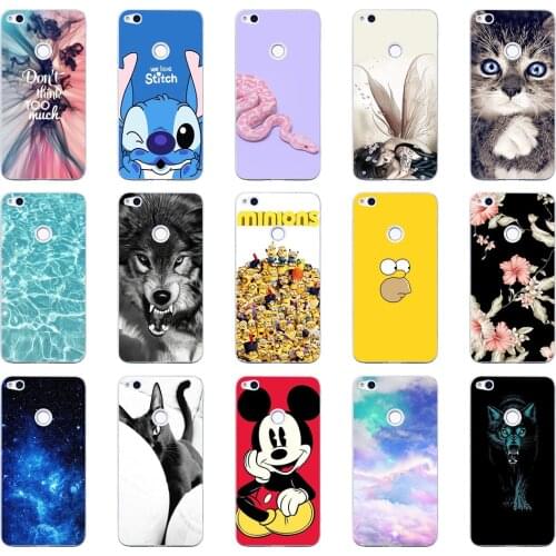 P 5.2" inch Huawei P8 Lite 2017 Case Soft Silicone P9 lite 2017 TPU Soft Back Cover Huawei Honor 8 Lite Case