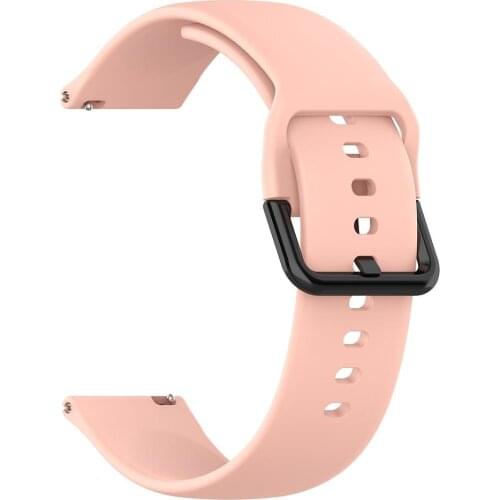 Silicone Adjustable Watchband Belt for Samsung Galaxy Watch Active 2 40mm 44mm L Environmental Protection and Durability