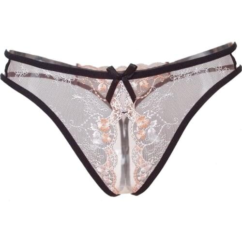 Sexy Women Transparent Panties Open Crotch Panty G-string Plus Size print Lace hot erotic Underwear Panties Seamless Bandage Sex