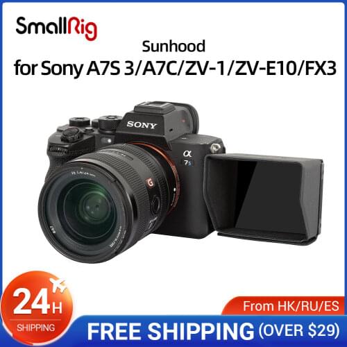 SmallRig Sunhood for Sony Alpha 7S III/Alpha 7C/ZV-1/FX3 Camera 3206