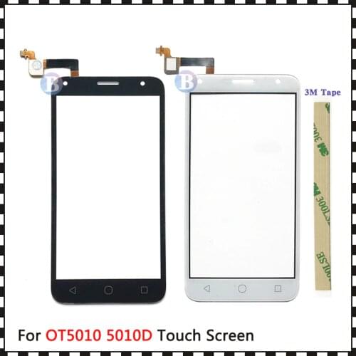 Replacement High Quality 5.0" For Alcatel One Touch 5010 5010D OT5010 Touch Screen Digitizer Sensor Outer Glass Lens Panel
