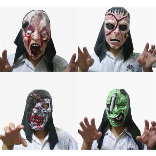 Spooky Halloween Mask Haunted House Escape Cosplay Party Supplies Horror mascara latex Cosplay Masquerade Scary Halloween Props