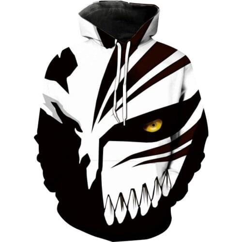 Anime Bleach 3D Print Hoodies Men Women Fashion Hooded Sweatshirt Pullover Hoodie Harajuku Hip Hop Streetwear Unisex Hoody Coat