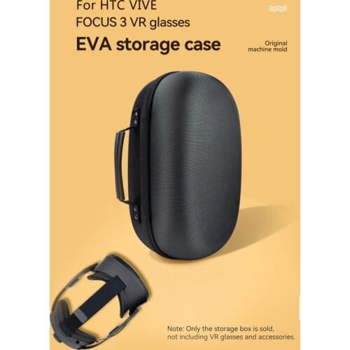 Waterproof Hard Portable Box Cover Case For HTC VIVE FOCUS 3 Virtual Reality Headset - Travel Protective Carrying Storage Bag