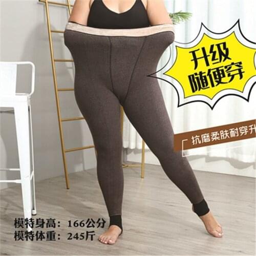 YZ-S-HS-0008 Women winter cotton cashmere plus fattening leggings European and American extra thick large size trousers