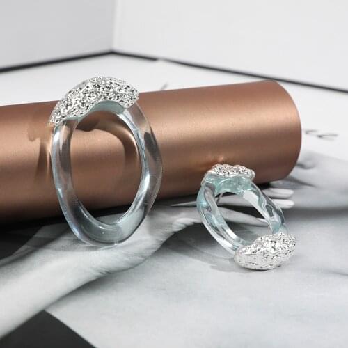 New Design Irregular Transparent Resin Drop Earirng for Women Boho Vintage Ethnic Statement Earring Gypsy Jewelry