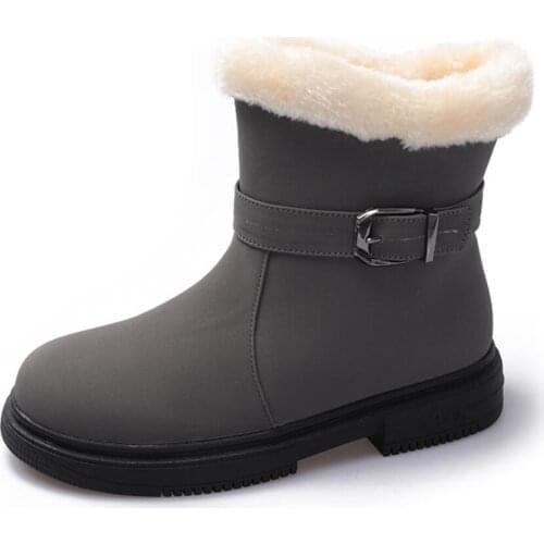 Women Boots Non-Slip Waterproof Winter Ankle Snow Boots Female Platform Thick Plush Warm Shoes Waterproof Fur Botas Mujer Bootie