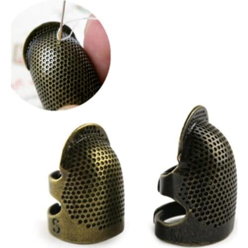 1PCS Retro Finger Protector Antique Thimble Ring Handworking Needle Thimble Needles Craft Household DIY Sewing Tools Accessories